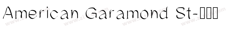 American Garamond St字体转换
